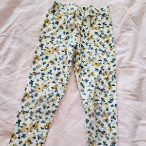 Zara Girls Floral Print Leggings Size 7/8